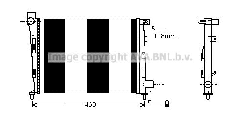 AVA QUALITY COOLING Радиатор, охлаждение двигателя MS2310